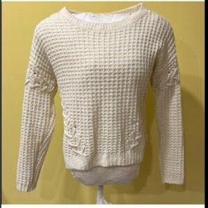 NOBO Women's Cream Textured Sweater